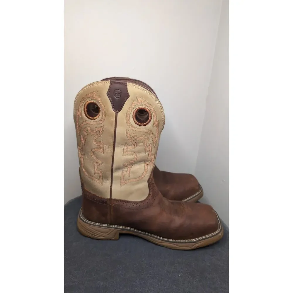 Justin Stampede Driller WK4338 Cowboy Work Boots 10EE Square 